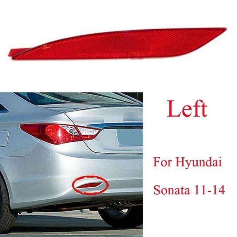 For Hyundai Sonata Sedan 2011-2014 Left Side Rear Bumper Reflector Light Cover