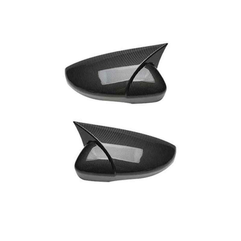 For Volkswagen Jetta 2012-2018 Carbon Fiber OX Horn Rear View Mirror Cover 2pcs