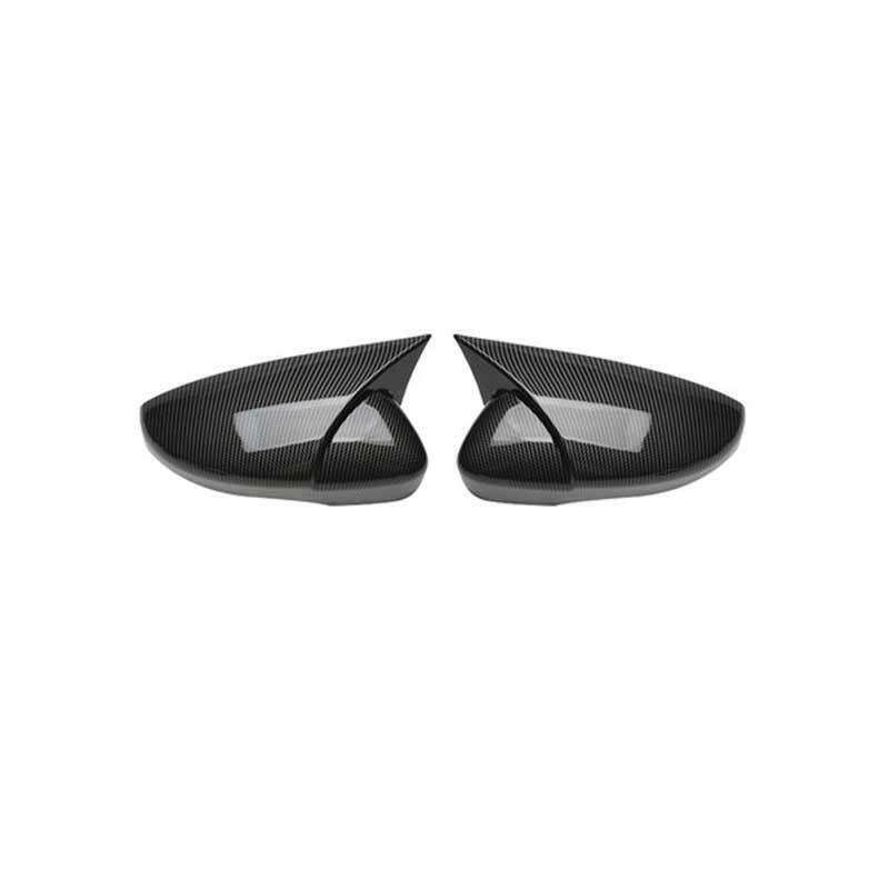 For Volkswagen Jetta 2012-2018 Carbon Fiber OX Horn Rear View Mirror Cover 2pcs