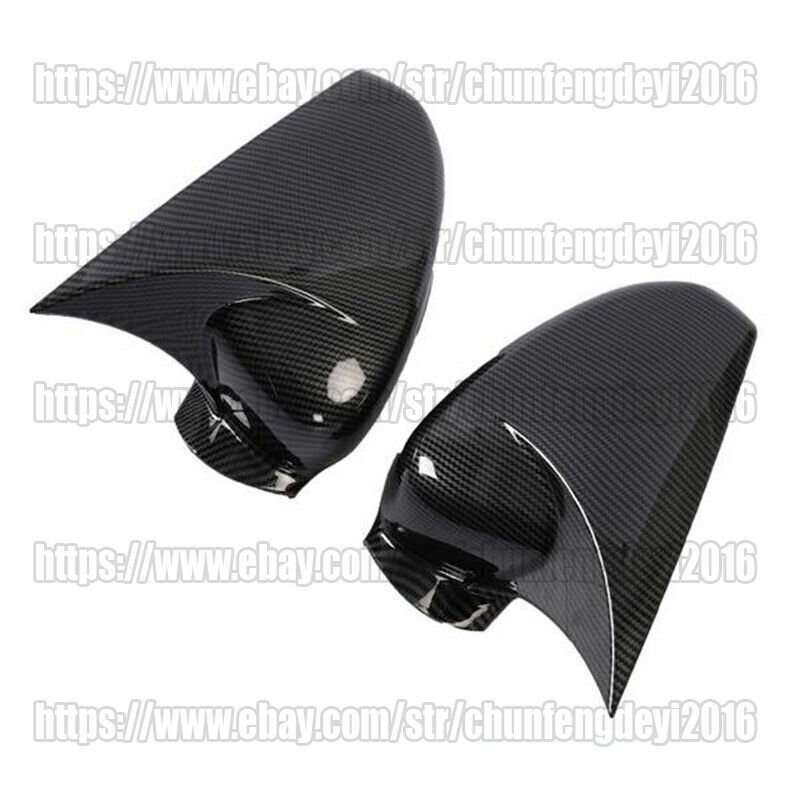 2pc Carbon Fiber OX Horn Rear View Side Mirror Cover Trim For Honda Accord 08-13