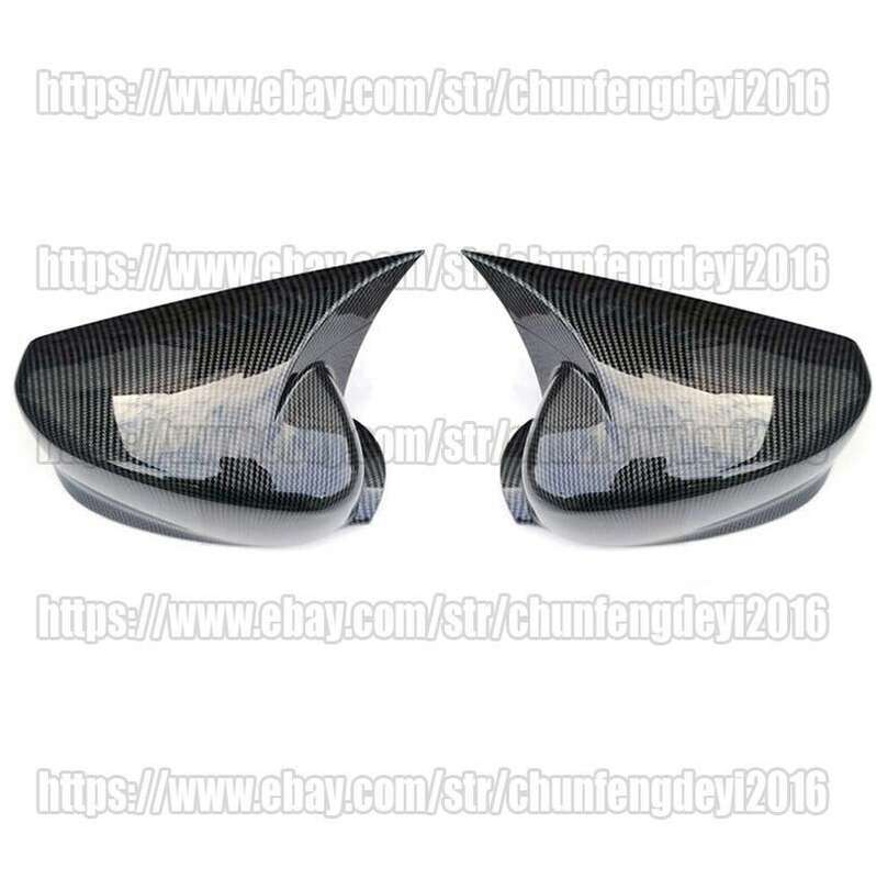 2pc Carbon Fiber OX Horn Rear View Side Mirror Cover Trim For Honda Accord 08-13