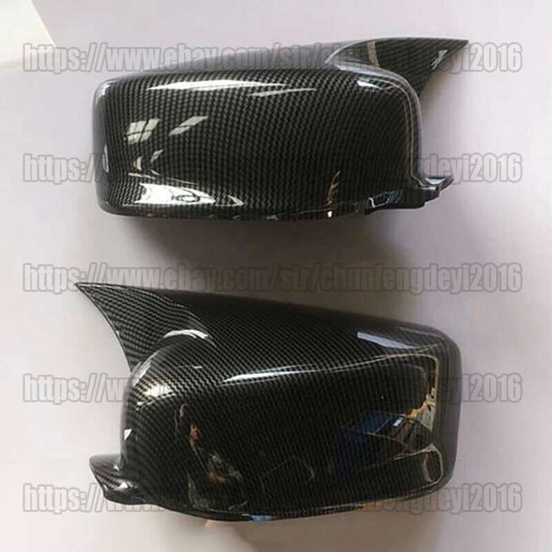 2pc Carbon Fiber OX Horn Rear View Side Mirror Cover Trim For Honda Accord 08-13