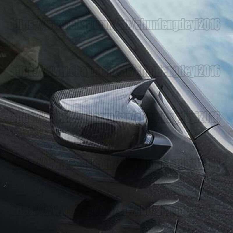 2pc Carbon Fiber OX Horn Rear View Side Mirror Cover Trim For Honda Accord 08-13