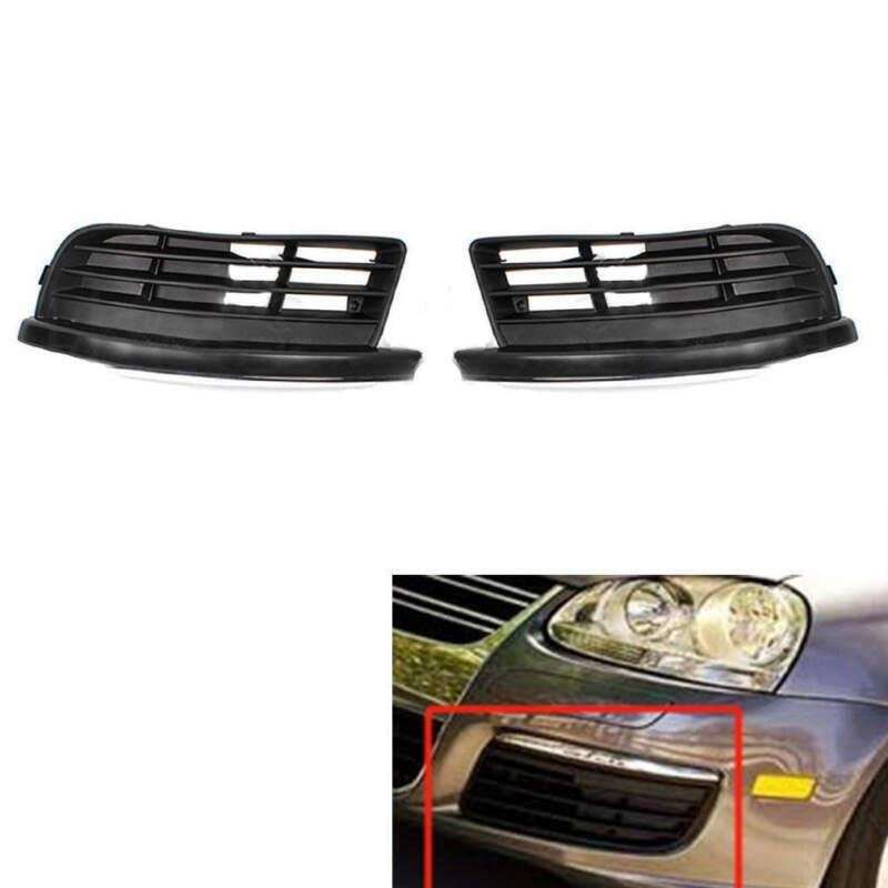 Front Bumper Fog Light Grille Cover For Volkswagen VW Jetta MK5 2006-2011 Pair