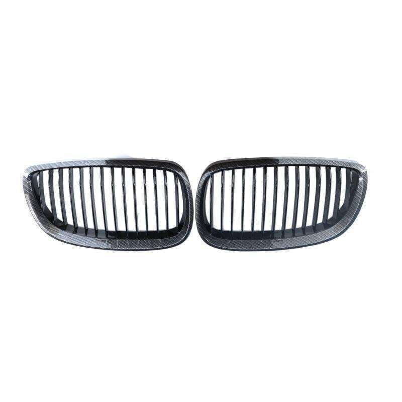 2X/Set Carbon Fiber Printed Grill for BMW E92 E93 3 Series 2DR Coupe 06-09 Mesh