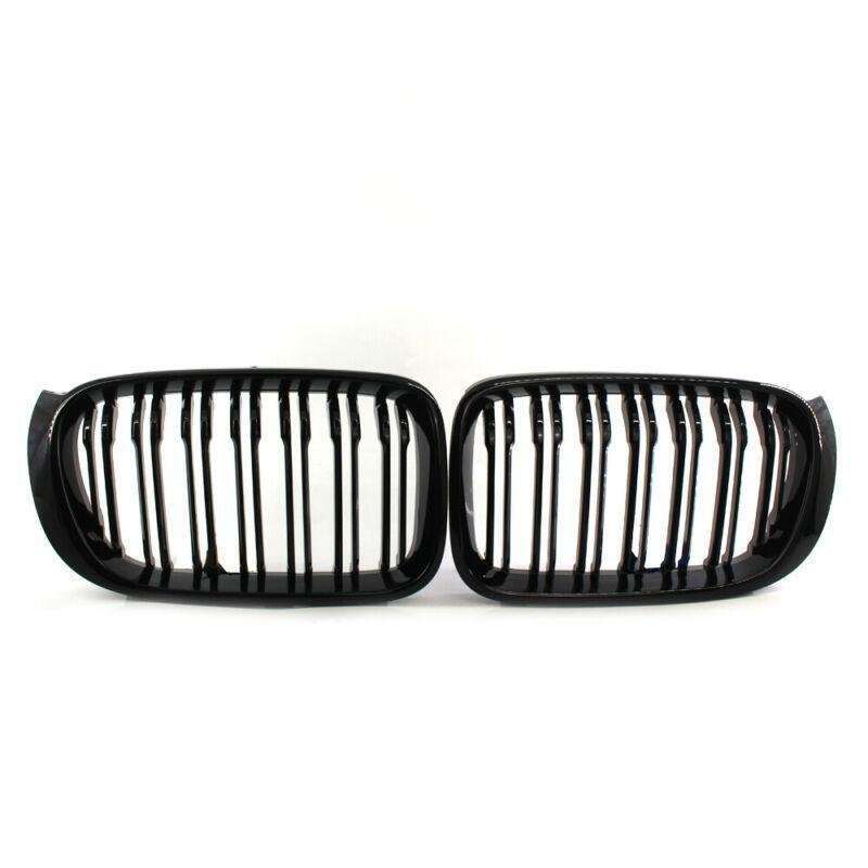 GLOSS BLACK Front Hood Grille Fit FOR BMW F25LCI X3 F26 X4 15-17 Twin Line
