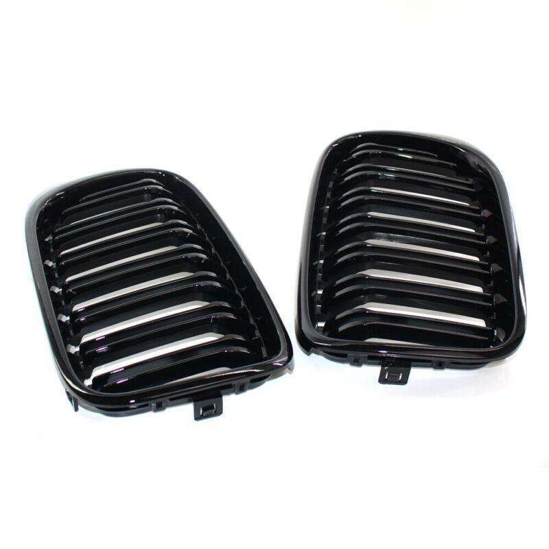 GLOSS BLACK Front Hood Grille Fit FOR BMW F25LCI X3 F26 X4 15-17 Twin Line