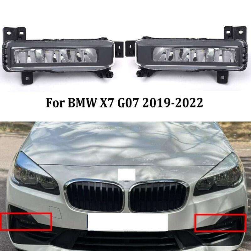 Front Bumper LED Fog Lights Lamps For BMW 7 Series GO7 F45 F46 2019-2021 Pair
