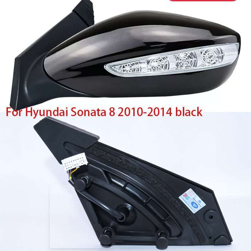 White Left For Hyundai Sonata 8 2010-2014 Rearview Mirror Assembly 5 Wires 1PCS