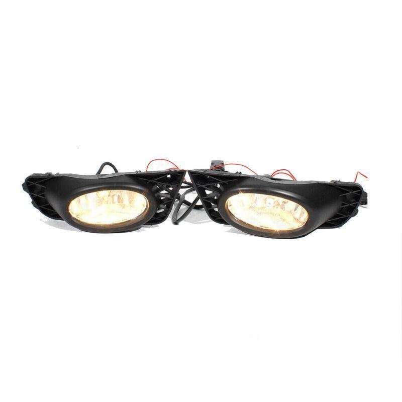 Front Bumper Fog Lights Lamp Black Cover For Honda Civic 4DOOR 2009-2011 Pair