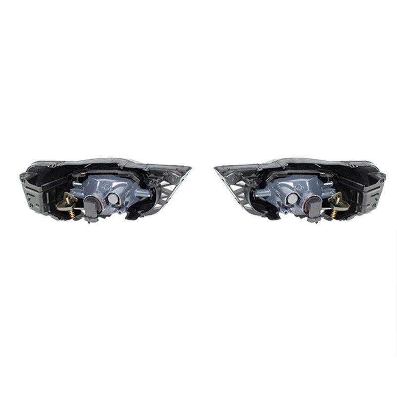 Front Bumper Fog Lights Lamp Black Cover For Honda Civic 4DOOR 2009-2011 Pair