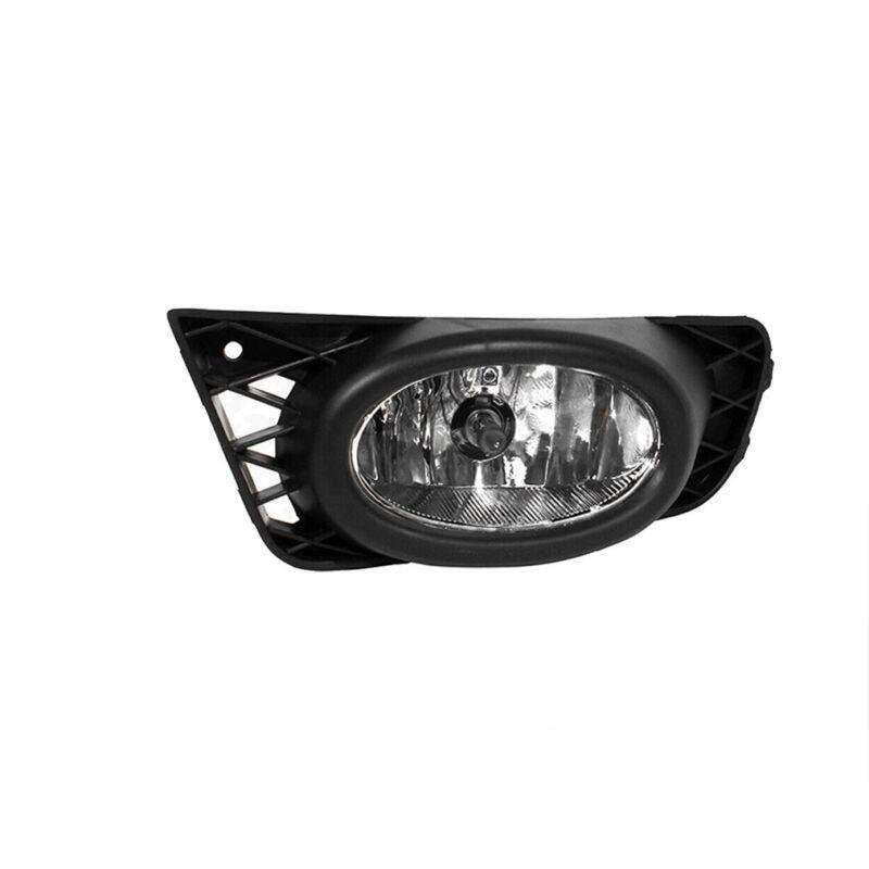 Front Bumper Fog Lights Lamp Black Cover For Honda Civic 4DOOR 2009-2011 Pair