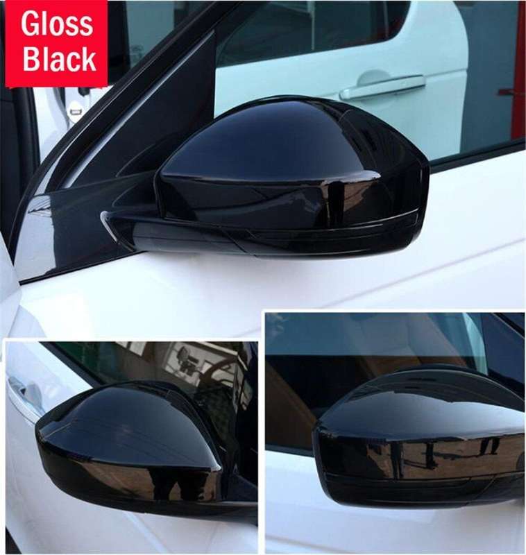 For Land Rover Discovery Sport 2015-19 Side Rearview Mirror Trim ABS Gloss Black