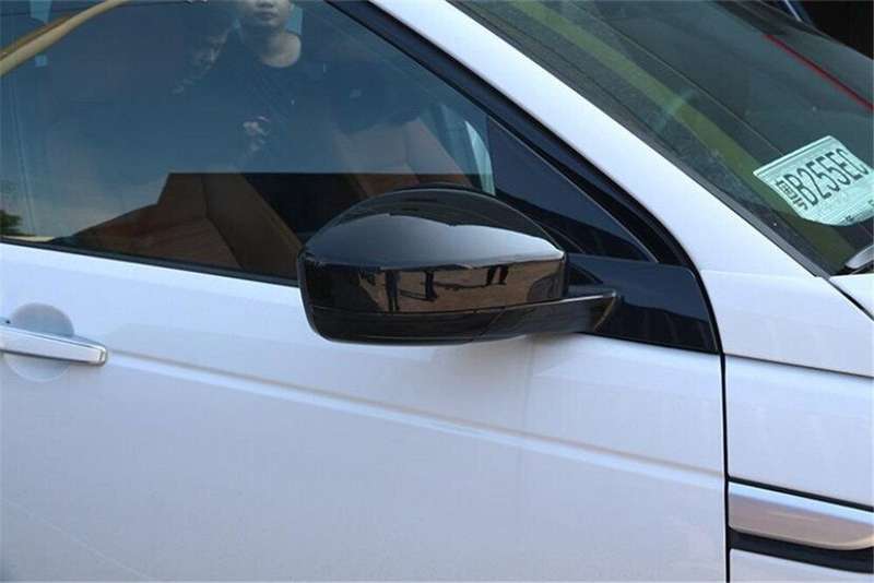 For Land Rover Discovery Sport 2015-19 Side Rearview Mirror Trim ABS Gloss Black