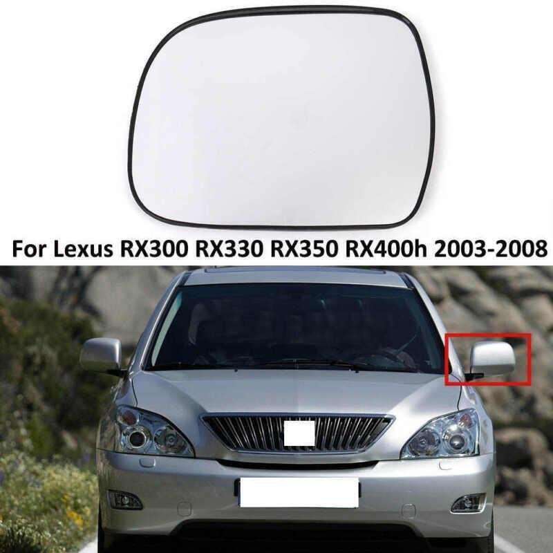 Wing Door Mirror Glass with Heated For LEXUS RX330 RX350 RX400h 2003-2008 Left