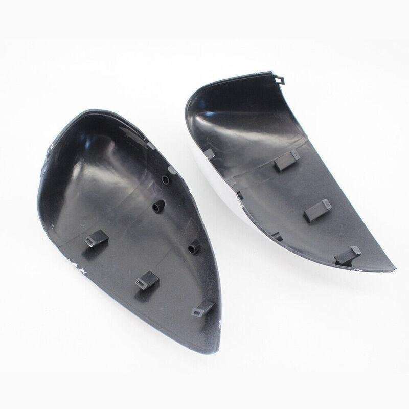 White Look Wing Door Rearview Mirror Cover Fit for Ford Fiesta MK7 09-2015