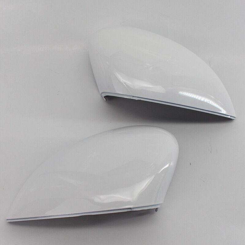 White Look Wing Door Rearview Mirror Cover Fit for Ford Fiesta MK7 09-2015