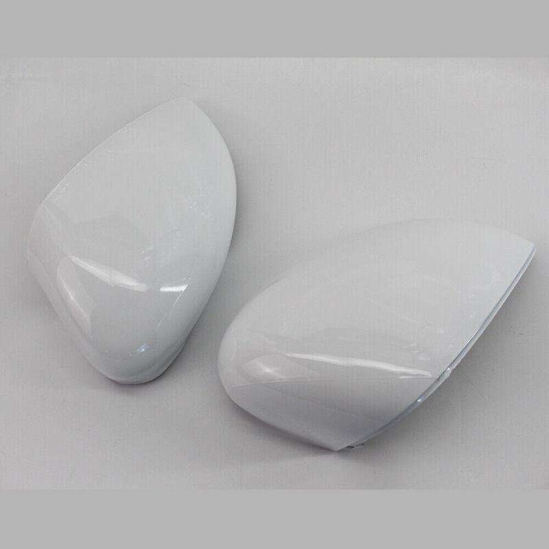 White Look Wing Door Rearview Mirror Cover Fit for Ford Fiesta MK7 09-2015