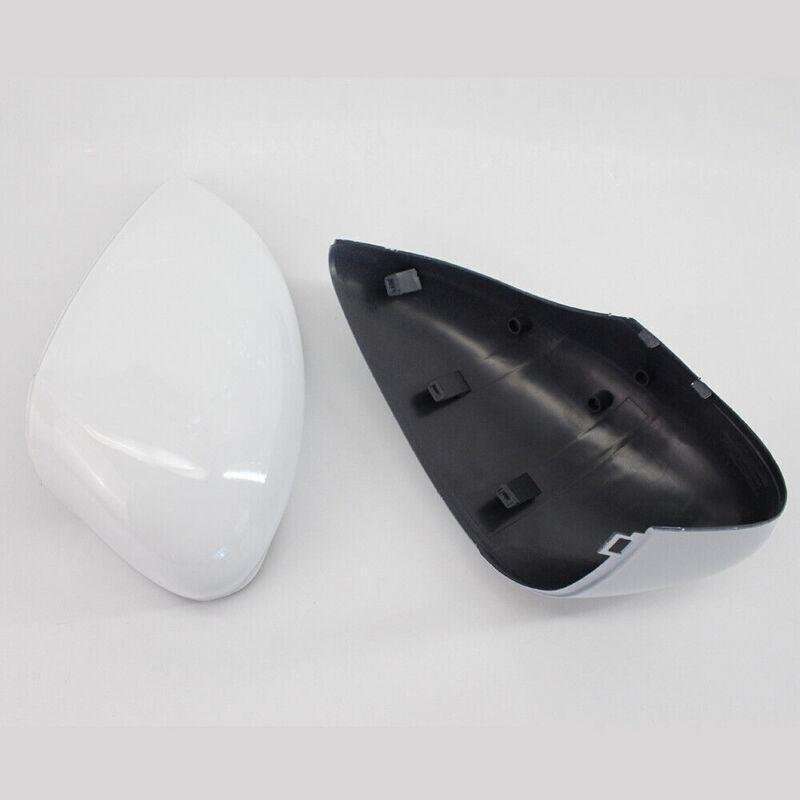 White Look Wing Door Rearview Mirror Cover Fit for Ford Fiesta MK7 09-2015