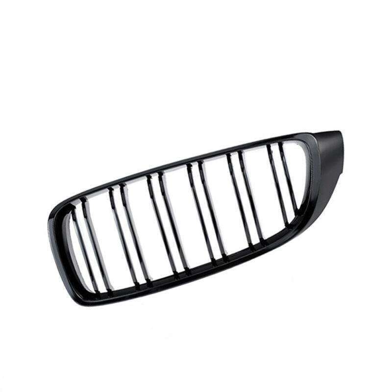2X/Set Grille Shiny Black Dual Slat Grill for BMW 4 Series F32 F33 F36 F82 Coupe