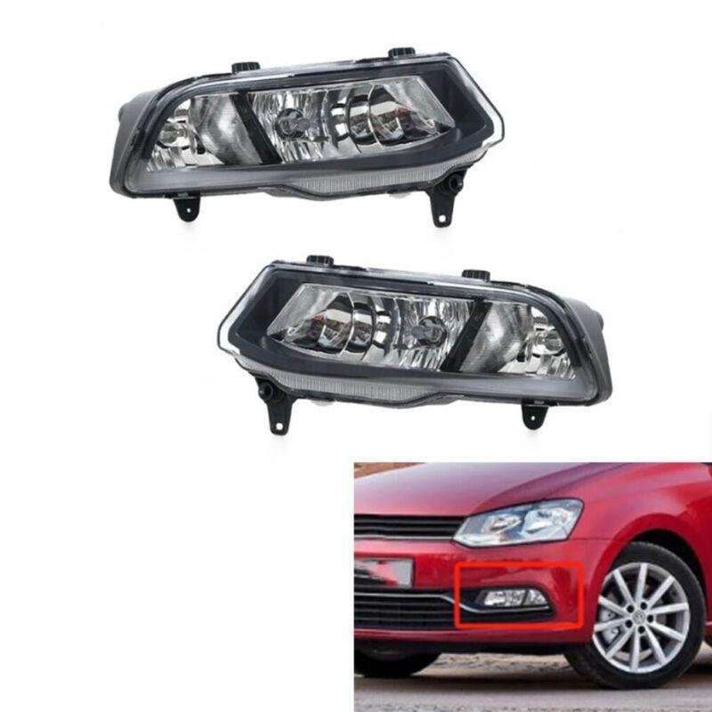 For VW Polo 6C Hatchback 2015-2018 Front Bumper Fog Lamp Driving Light Pair