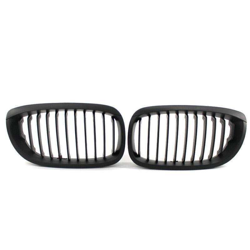 Pair of Matte Black Sport Grille For BMW E46 LCI Facelift Coupe Cabriolet 03-06