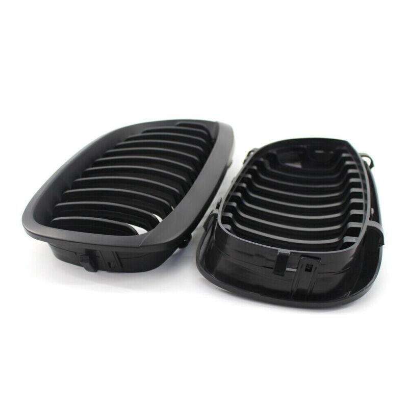 Pair of Matte Black Sport Grille For BMW E46 LCI Facelift Coupe Cabriolet 03-06