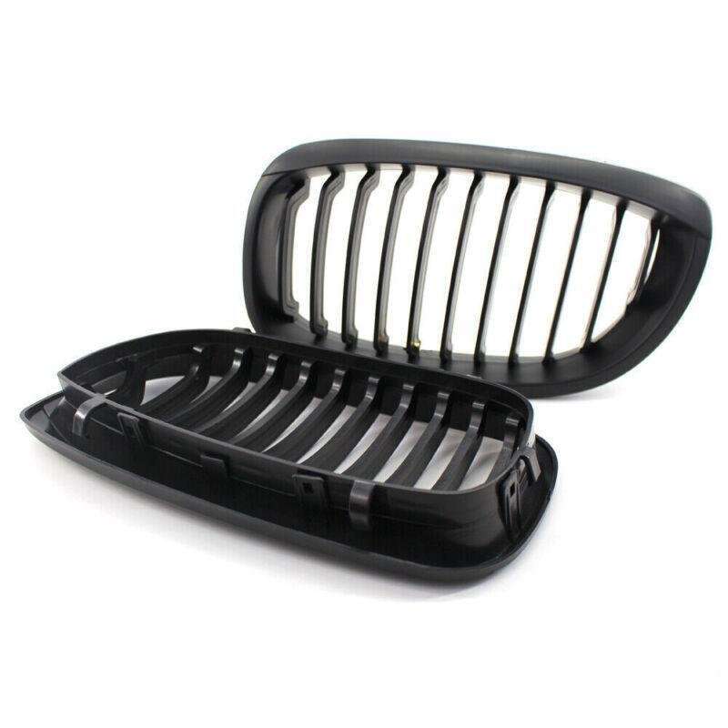 Pair of Matte Black Sport Grille For BMW E46 LCI Facelift Coupe Cabriolet 03-06