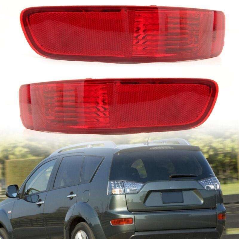 1Pair Rear Tail Bumper Reflector Brake Light For Mitsubishi Outlander 2007-2012