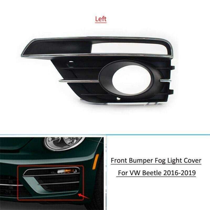 Front Bumper Fog Light Lamp Grille Cover For VW Beetle 2017 2018 2019 Left Side