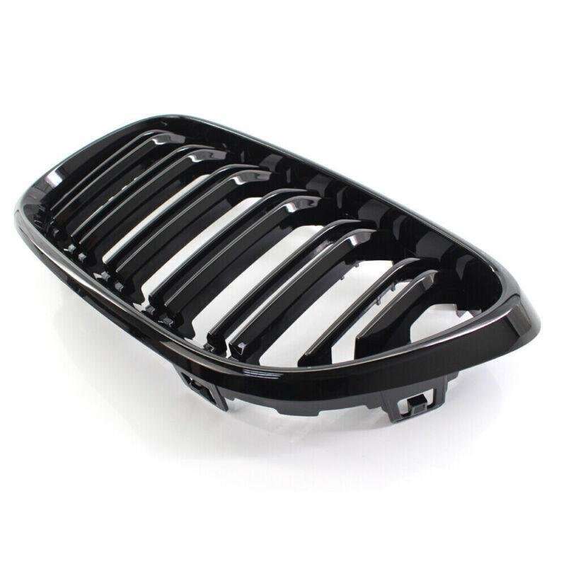 M Style Gloss Black Front Grille Kit Dual Line for BMW F23 2014+ Coupe 220i 228i