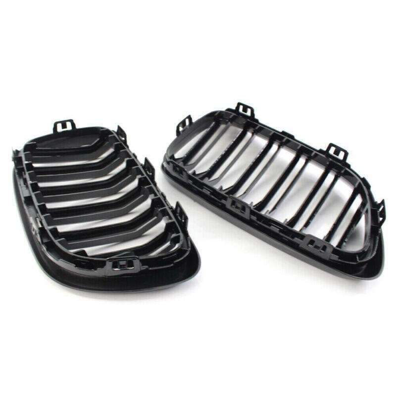 M Style Gloss Black Front Grille Kit Dual Line for BMW F23 2014+ Coupe 220i 228i