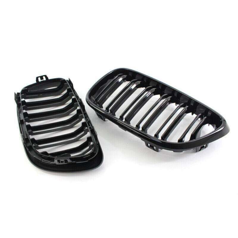 M Style Gloss Black Front Grille Kit Dual Line for BMW F23 2014+ Coupe 220i 228i