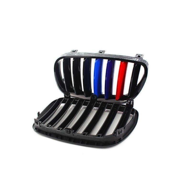 Gloss Black M-Color Center Kidney Grille fit for BMW E83 X3 07-10 Grill Facelift