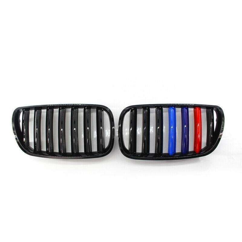 Gloss Black M-Color Center Kidney Grille fit for BMW E83 X3 07-10 Grill Facelift
