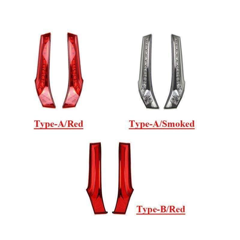 Red Rear Windshield Side Pillar Tail Brake Light Lamp For Honda Fit 14-20 Pair A