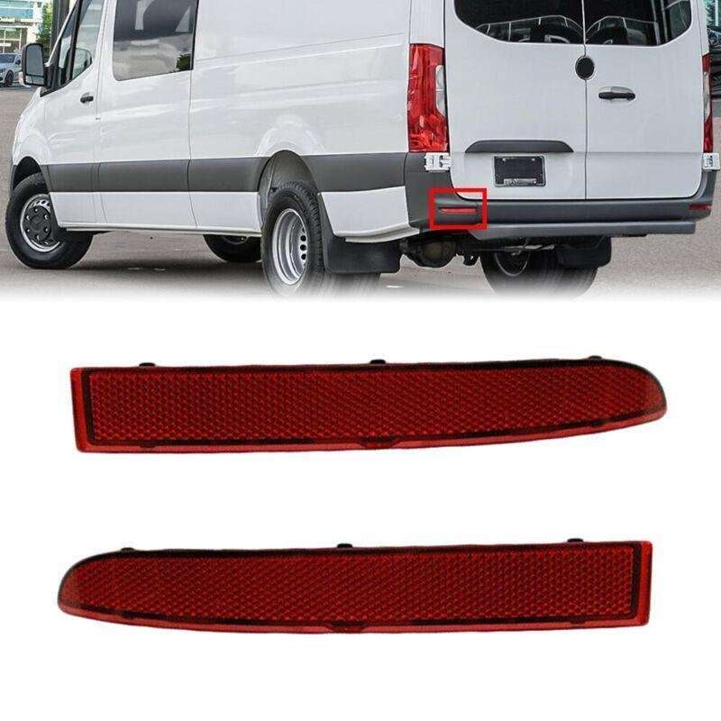 Pair Rear Bumper Reflector Light Brake For Mercedes Benz Sprinter 2019 2020 2021