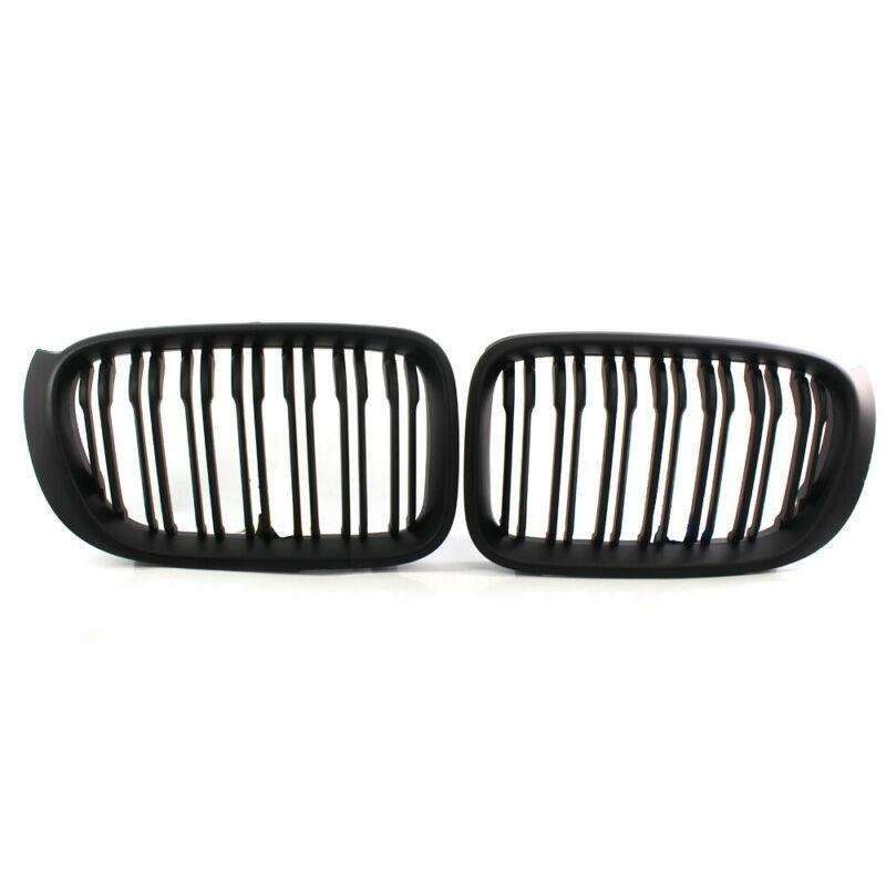 Matte BLACK Front Grille Fit FOR BMW F25LCI X3 F26 X4 X4M 15-17 Twin Slat