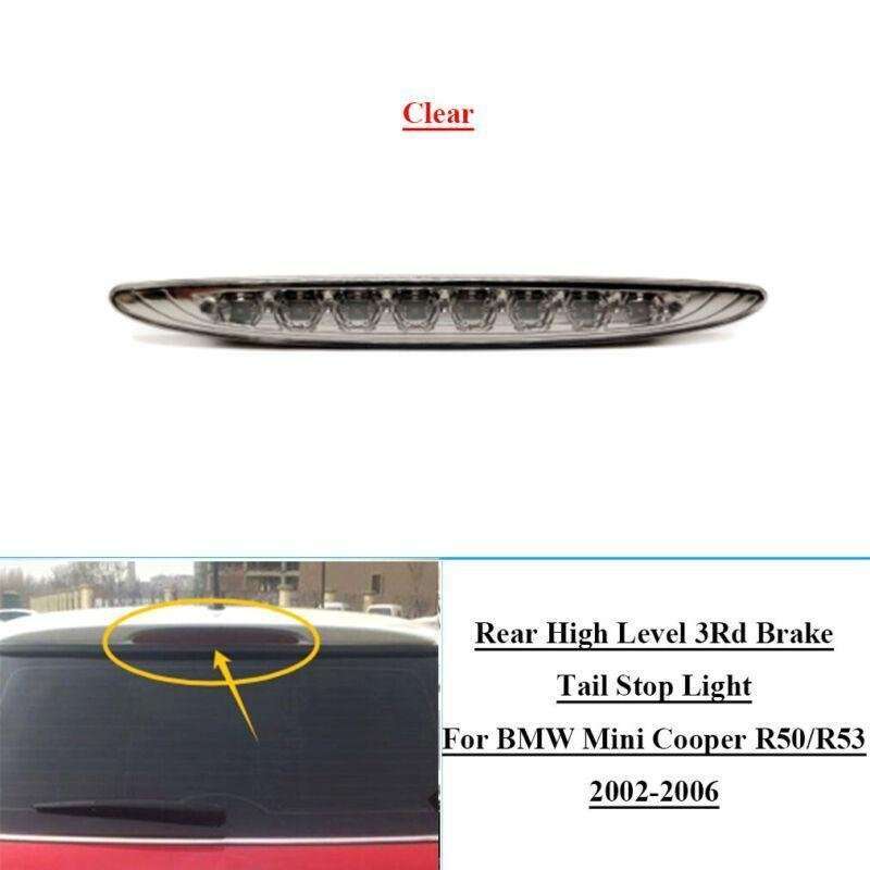 Clear LED Rear High Level 3Rd Brake Light For BMW Mini Cooper R50/R53 2002-2006