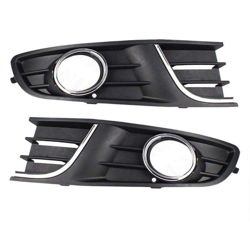 Front Bumper Fog Light Lamp Grille Cover For VW Polo VIVO 2010-2015 Pair