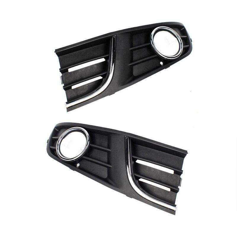 Front Bumper Fog Light Lamp Grille Cover For VW Polo VIVO 2010-2015 Pair