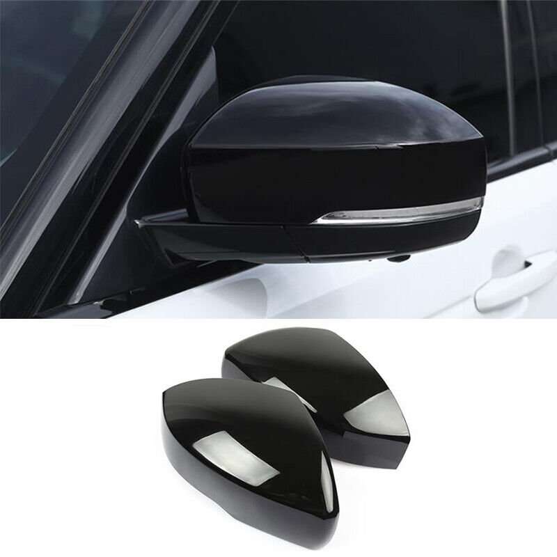 Black Exterior Rearview Mirror Cover For Land Rover Discovery 4 LR4 2010-2016