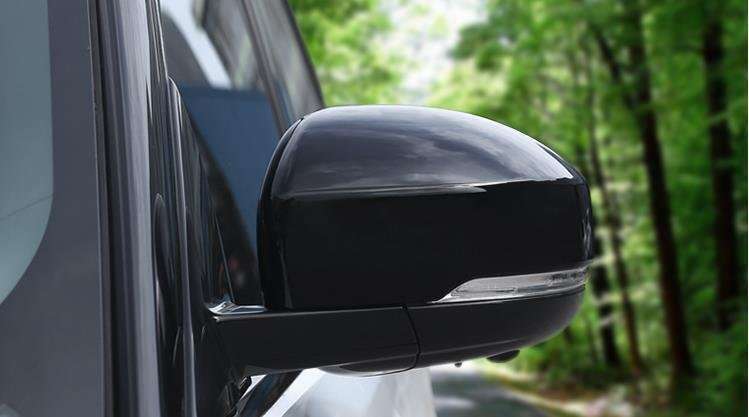 Black Exterior Rearview Mirror Cover For Land Rover Discovery 4 LR4 2010-2016