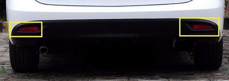 Rear Bumper Left Right Side Lamp Marker Reflector For Mazda 3 5 6