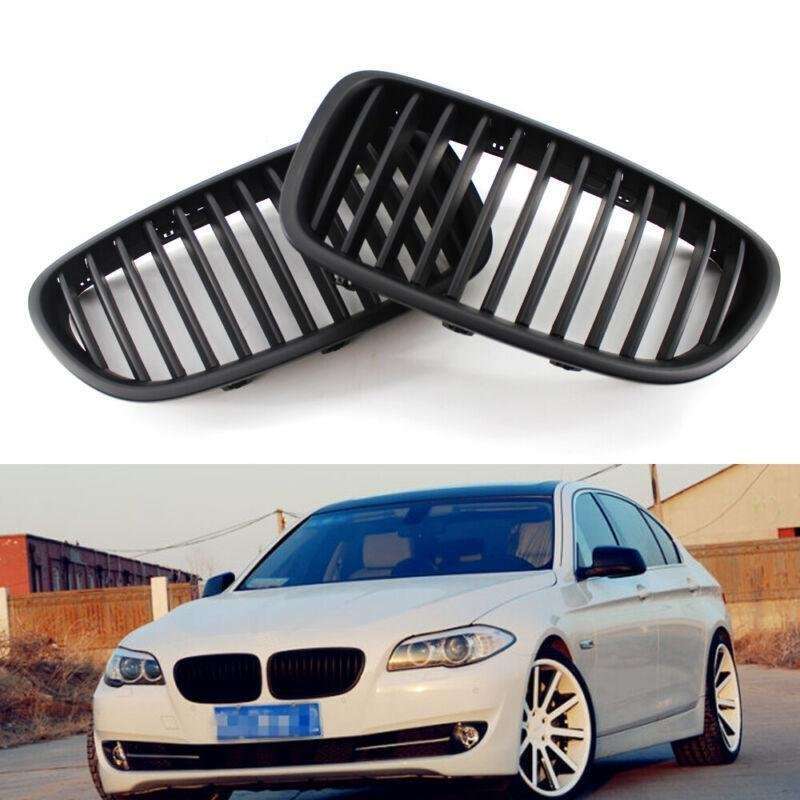 2X/Set Flat Black Car Grille Fit for BMW F10 F18 M5 10-15 Sedan Wagon Mesh Grill