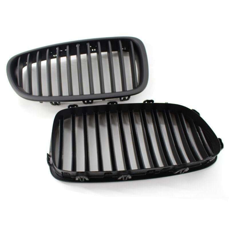 2X/Set Flat Black Car Grille Fit for BMW F10 F18 M5 10-15 Sedan Wagon Mesh Grill