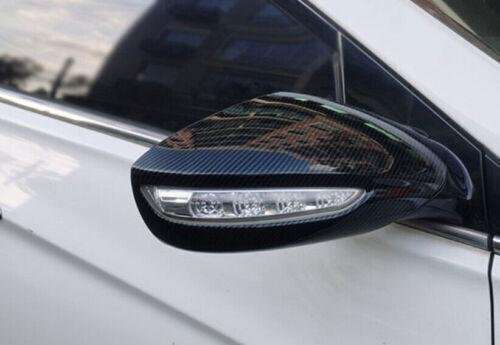 Rear View Side Mirror Cover Trim Carbon Fiber 2PCS For Hyundai Sonata 2011-2014
