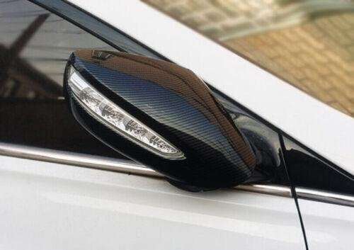 Rear View Side Mirror Cover Trim Carbon Fiber 2PCS For Hyundai Sonata 2011-2014