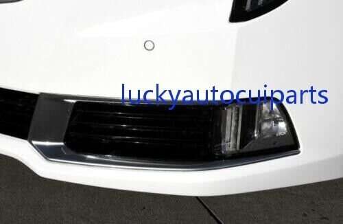 For Cadillac XTS 2018-2019 Bright Black Front Fog Light Lamp Cover Trim Replace