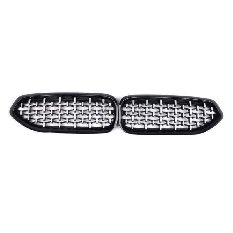 Diamond Style Gloss Black Front Kidney Grill Grille For BMW G29 Z4 2019-2022